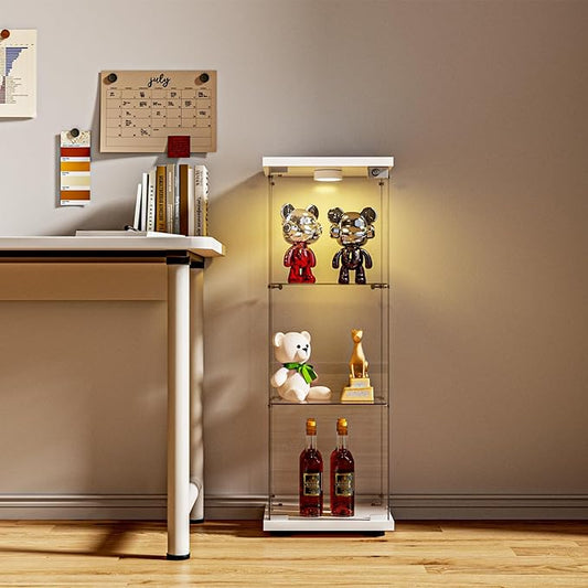 FANYUSHOW 3-Shelf Glass Display Cabinet by FANYUSHOW