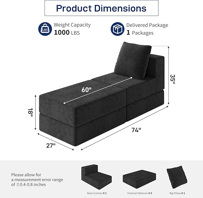 Living&Giving Cloud Sectional Couch - Image 2