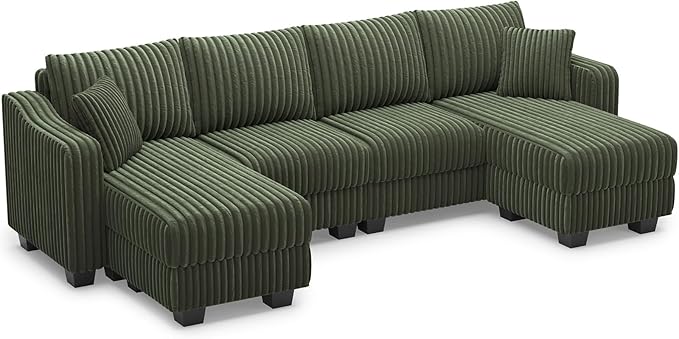 Belffin U Shaped Couch with Reversible Chaises Sectional Couches - Image 9