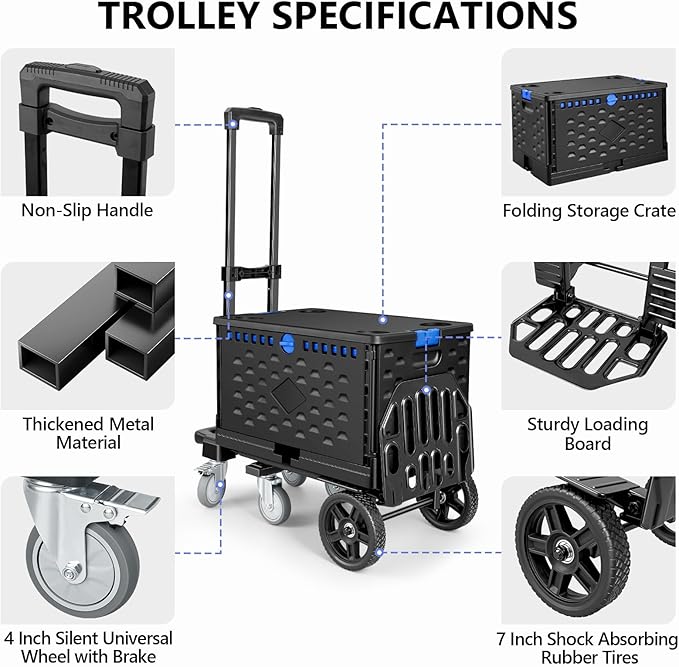 KEDSUM 4-in-1 Convertible Dolly Cart - Image 6
