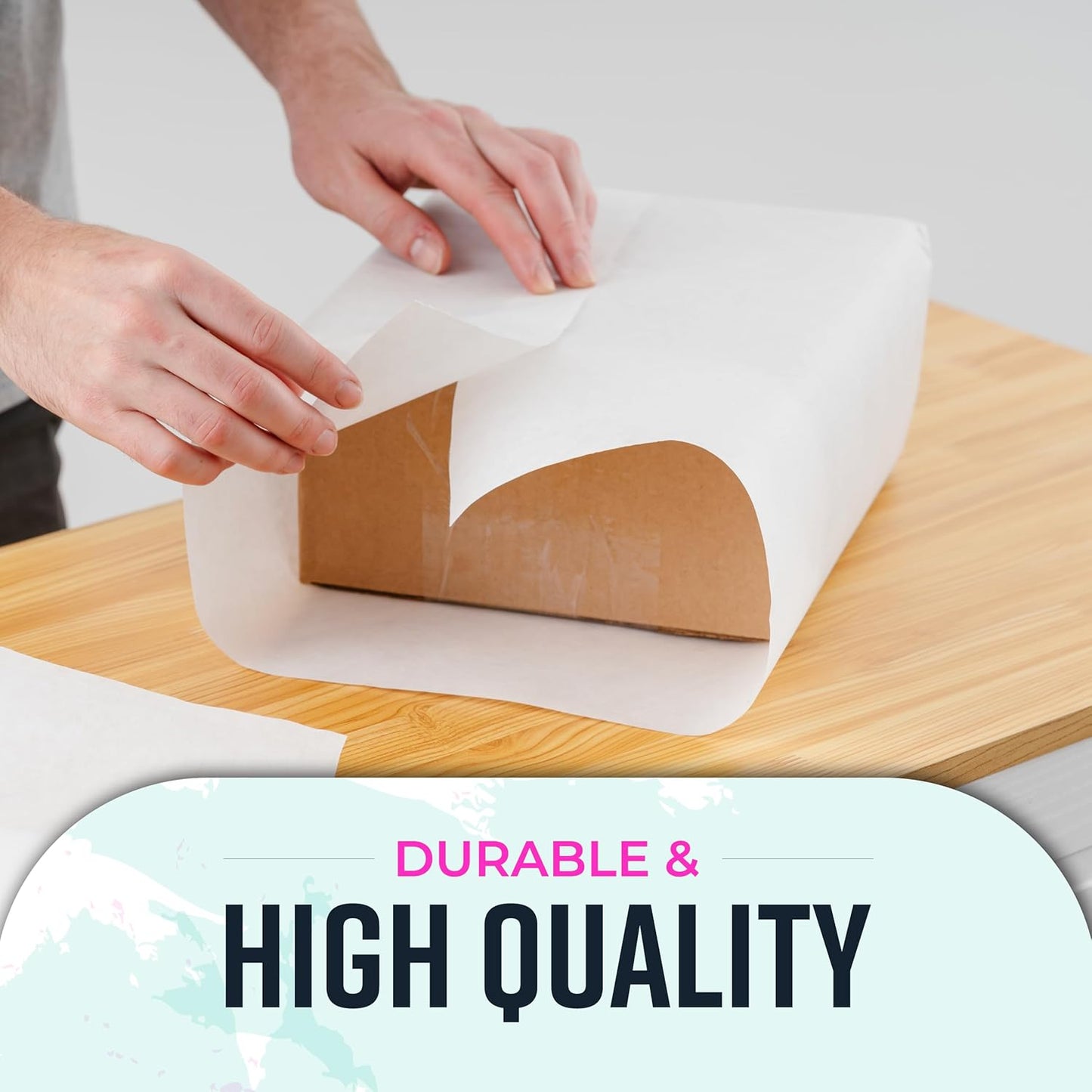 Bryco Goods White Kraft Paper Roll - 36” x 100’ (1200”) - Made in USA - Banner Paper for Painting, Easel Use, Bulletin Boards, Wall Décor, Gift Wrapping, and Children's Projects