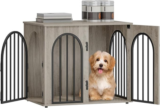 Hzuaneri 26.8'' Wooden Dog Crate Furniture, Indoor Dog Kennel Dogs Cage by Hzuaneri