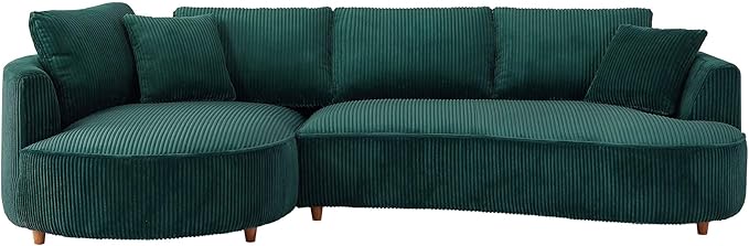 122.04'' Curved Sectional Sofa Couch - Image 6