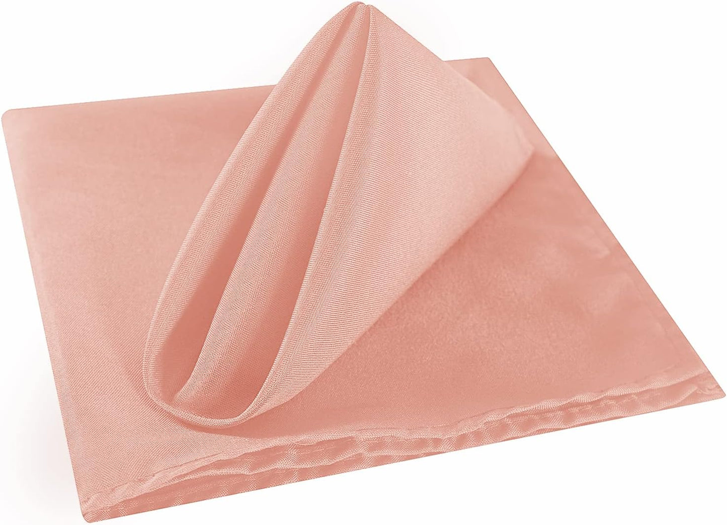 Cloth Napkins 17x17 inch Washable Polyester Dinner Napkins Soft Table Napkins for Wedding Party Dining Banquet(Dusty Pink,25PCS)