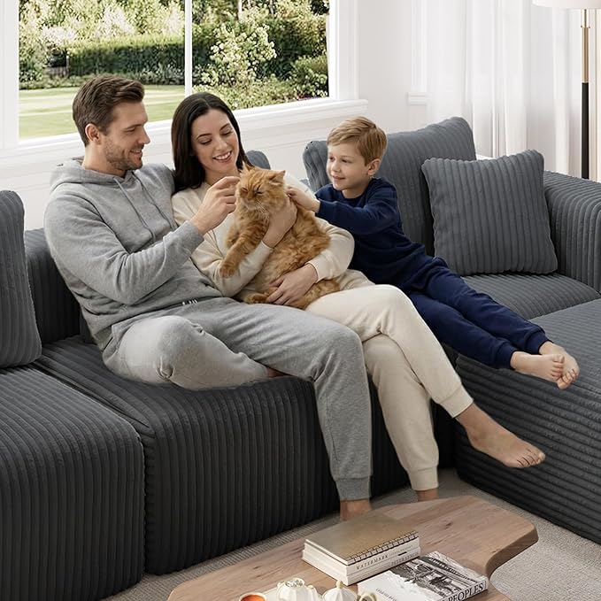 Novilla Modular Sectional Sofa, Modern Cloud Sectional Couch - Image 11