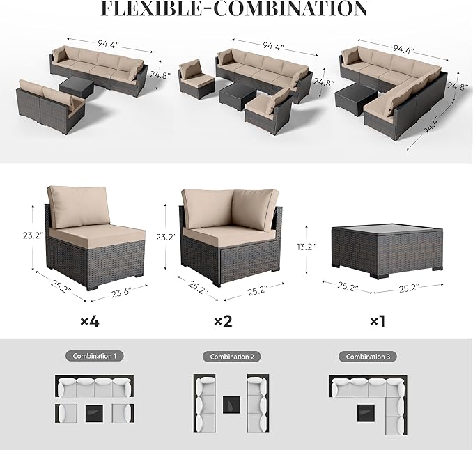 WWR Patio Furniture Set 7 Piece - Image 5