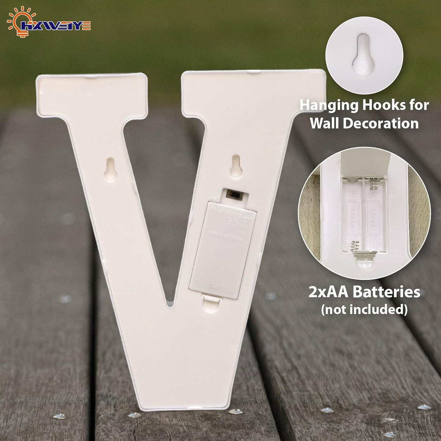 HXWEIYE LED Marquee Letters Lights Sign - 26 Alphabet & Number 0-9 Warm White Led Letters for Bar Party Birthday Home Wedding Decor