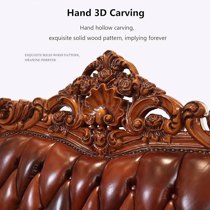European-Style Luxury Sofa, Solid Wood Sofa - Image 3