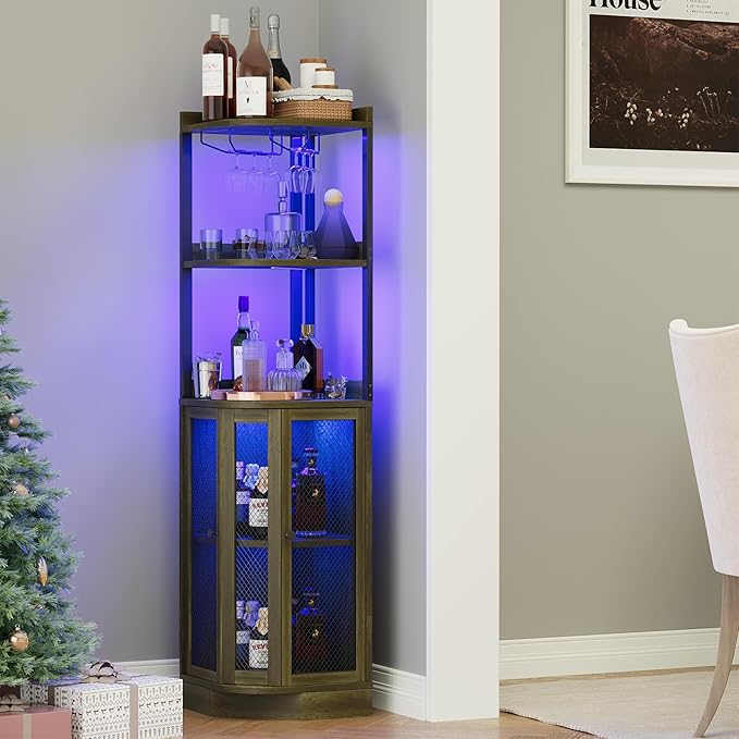 EOYUTLLY Corner Bar Cabinet by EOYUTLLY
