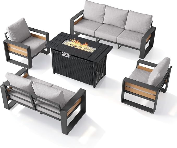 Aoxun Aluminum Patio Furniture Set - Image 9