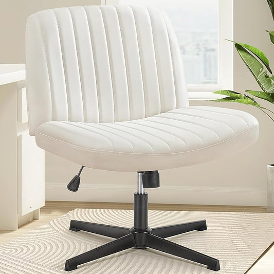OLIXIS Criss Cross Legged Chairs Armless No Wheels Wide Seat Height Adjustable by OLIXIS