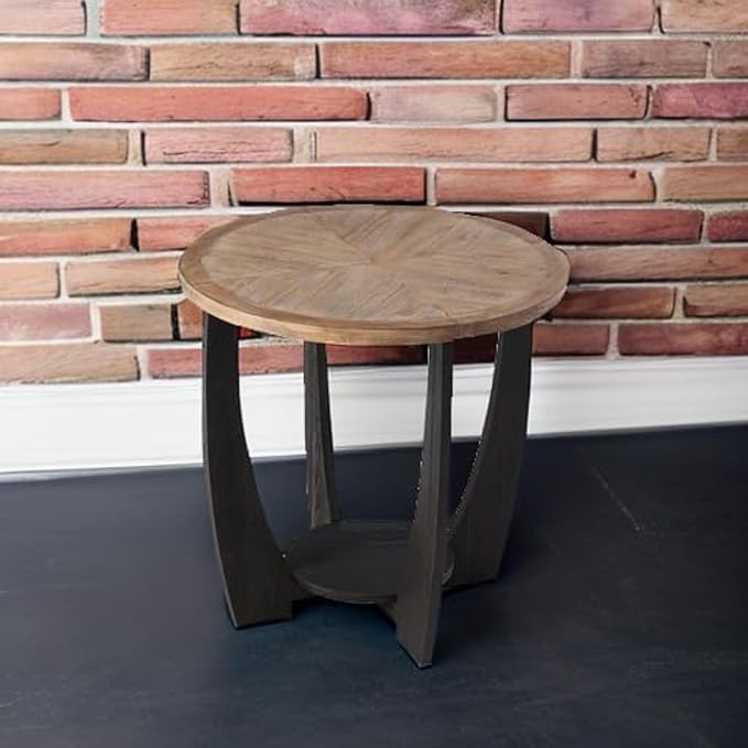 COZAYH Rustic Farmhouse End Table - Image 9