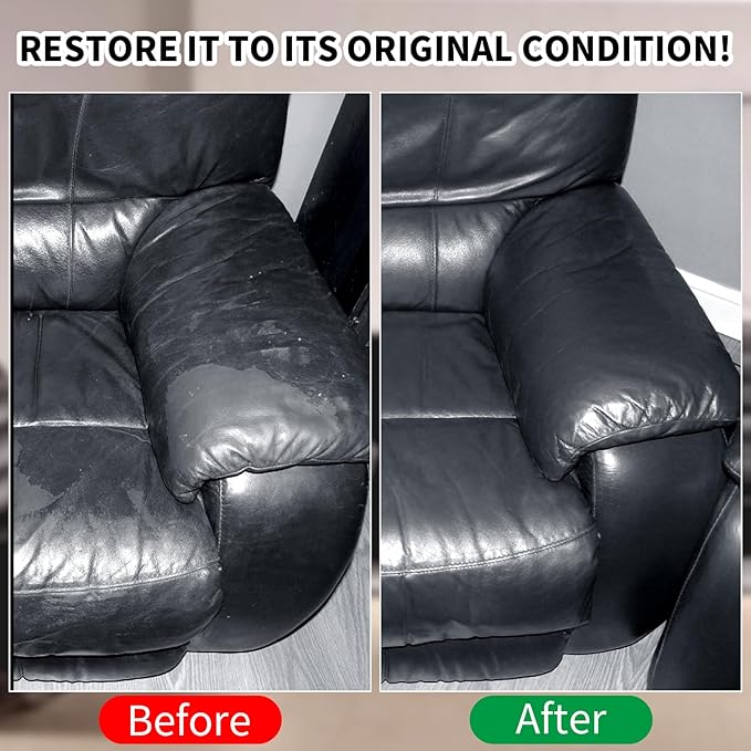 Leather Recoloring Balm, 8.5oz Leather Color Restorer, Leather Couch Scratch - Image 5