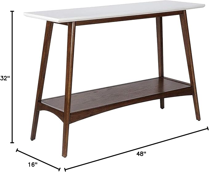 Madison Park Parker Console Tables-Solid Wood, Two-Tone Finish - Image 3