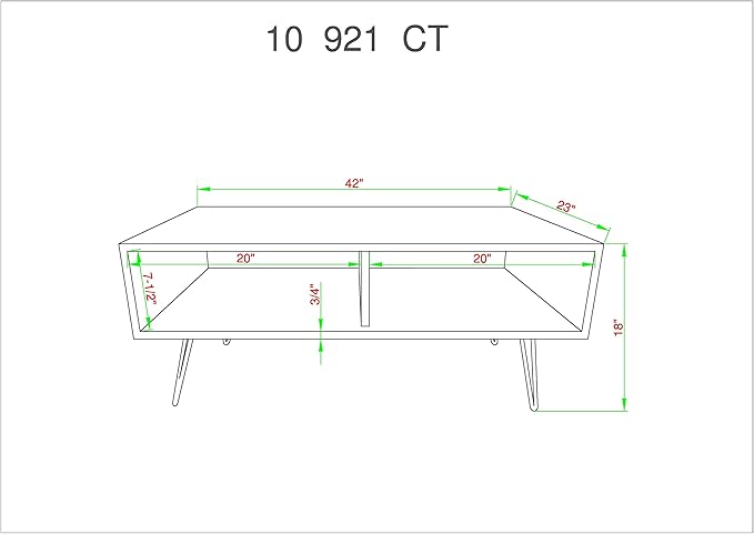 Belmont Home 42 inch Reclaimed Wood Coffee Table - Image 3