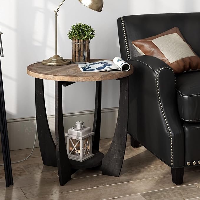 COZAYH Rustic Farmhouse End Table - Image 10