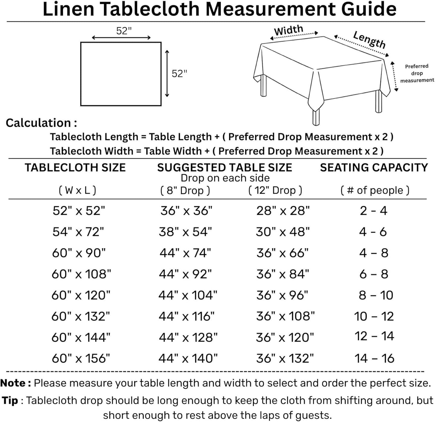 Solino Home Linen Square Tablecloth 52 x 52 Inch - 100% Pure Linen Vintage Khaki Table Throw - Fete, Machine Washable Table Cloth for Fall, Autumn, Thanksgiving