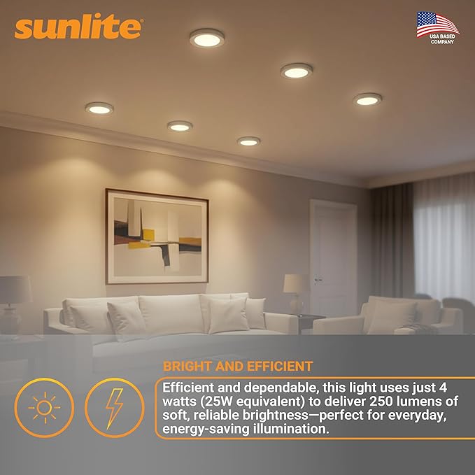 Sunlite LED R14 Mini Flood Light Bulbs, 4 Watts, 250 Lumens, Medium Base - Image 5