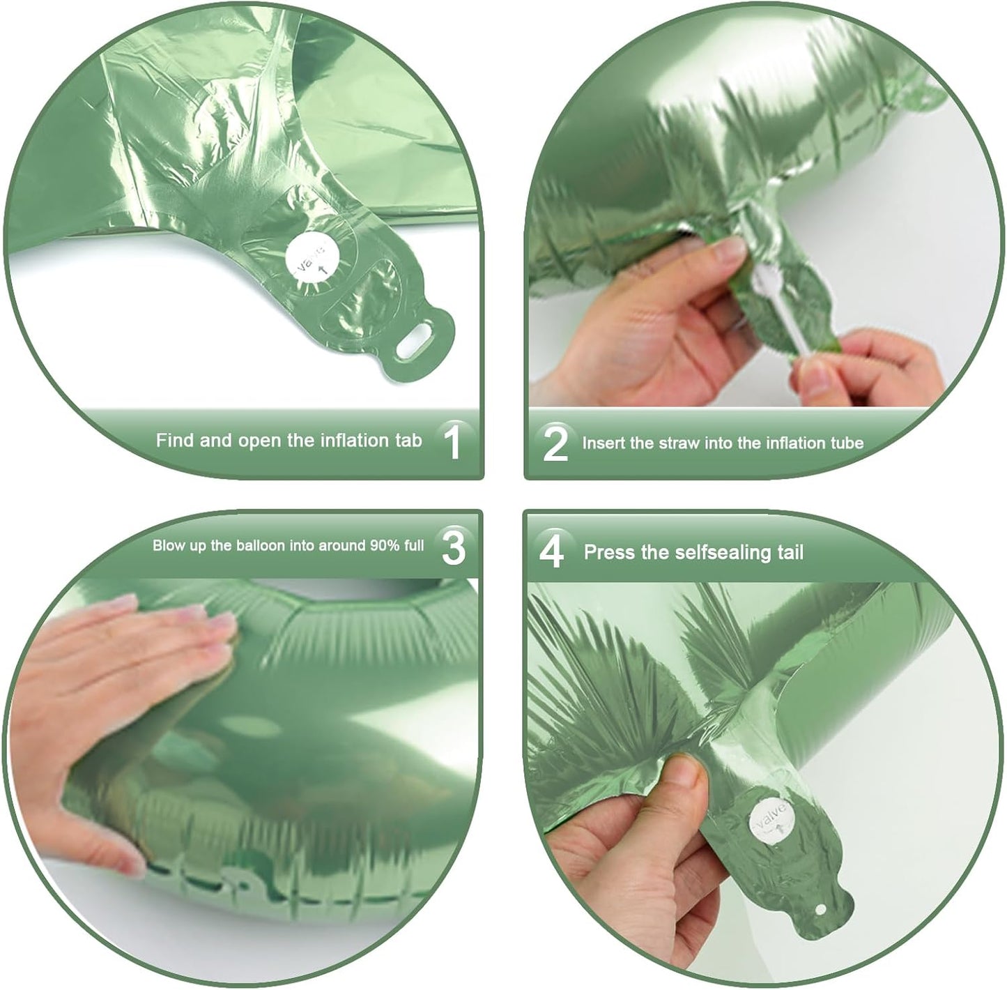 2026 Sage Green 40 Inch Mylar Foil Number 6 Balloon, Birthday Balloons for 6 16 Boy Girl Party Decorations Supplies,Oliver Green Big Helium Balloon Numbers for 26 36 46 60 Men Women Anniversary