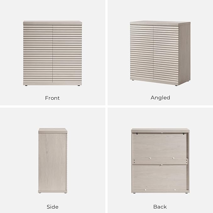 SICOTAS Buffet Cabinet with Storage Accent Sideboard Modern Credenza with Doors - Image 9