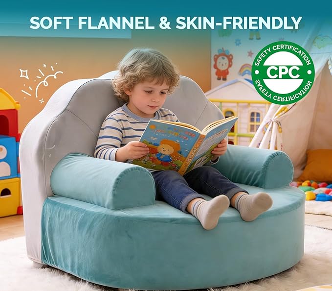 Snuggly Toddler Chair, Soft Kids Sofa - Image 3