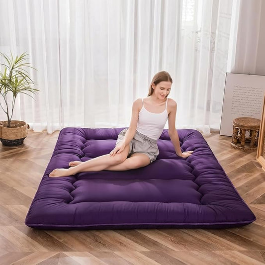 MAXYOYO Japanese Floor Mattress Futon Mattress, Thicken Sleeping Pad Foldable by MAXYOYO