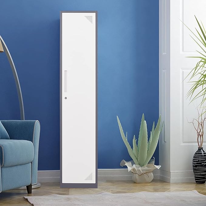 Metal Locker for Home, Dressing Room, Lockable Locker Cabinet - Image 7