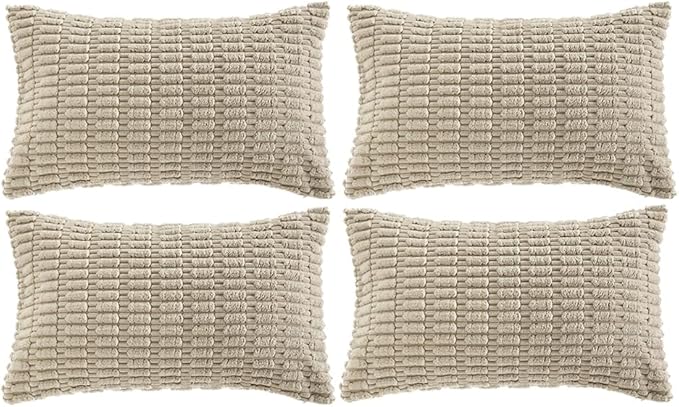 Fancy Homi 4 Packs Decorative Throw Pillow Covers by Fancy+Homi