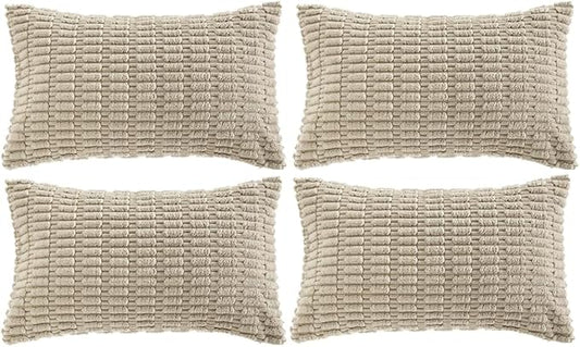 Fancy Homi 4 Packs Decorative Throw Pillow Covers by Fancy+Homi