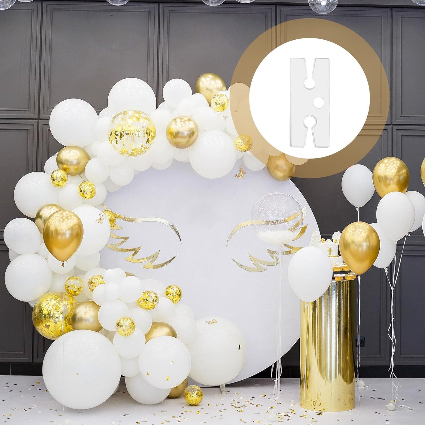 200 PCS Balloon Clips Ties for Sealing, H Shape Plastic Balloon Clips, Clear Bulk Balloons Quick Knotting and Sealing Tying Tools for Wedding, Birthday, Christmas Party Decoration