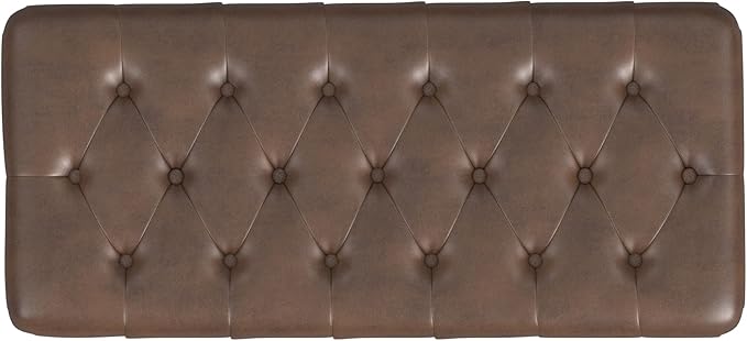 Homepop Home Decor | Tufted Ainsley Button Storage Ottoman Bench - Image 5