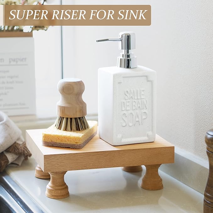 EOSAHR Modern Farmhouse Wood Riser - Image 2