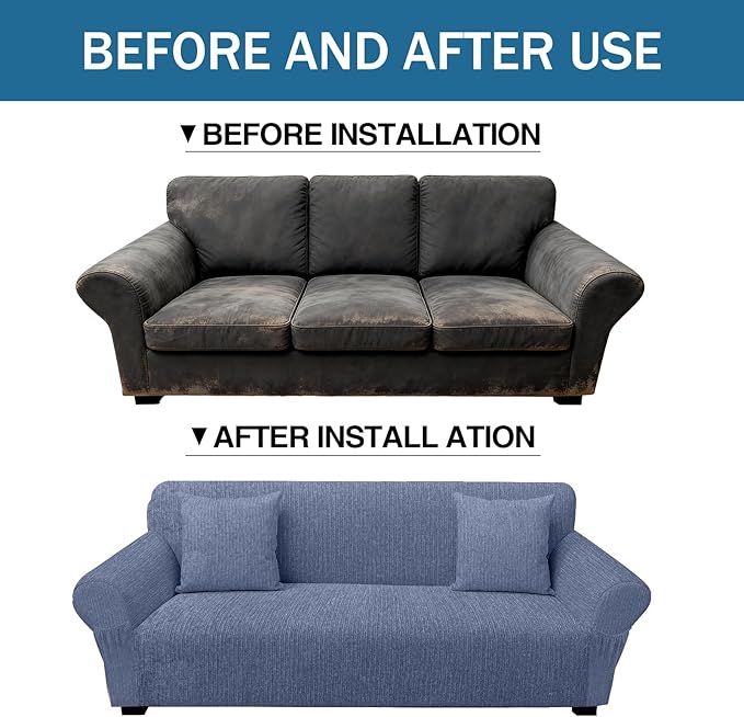 Sofa Slipcover with 2 Pillow Cover - Image 8