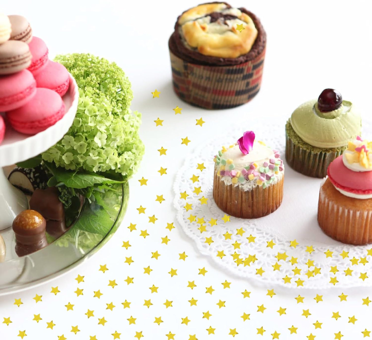 Confetti Star Glitter Sequins Table Confetti Metallic Foil Star for Wedding Birthday Festival Engagemetn Christamas New Year Theme Party Celebrations Favor Party Supplies(Gloden Star10mm)