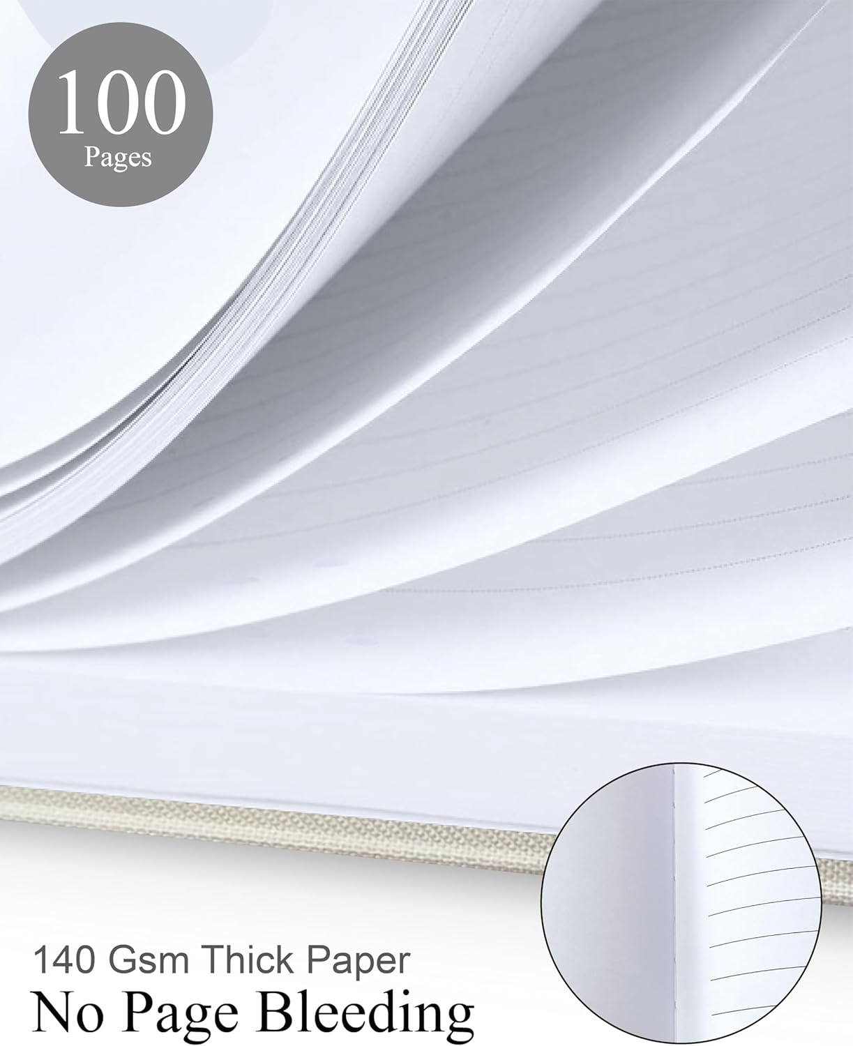 Elegant Linen Wedding Guset Book - Polaroid Guest Book for Wedding Reception,Baby Shower,Bridal Shower and Special Events - 100 Blank Pages for Sign in and Photos (A-Cream)