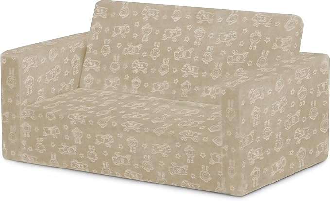 Delta Children - Serta Perfect Sleeper Kids 2-Seater Sofa, Convertible 2-in-1 - Image 6