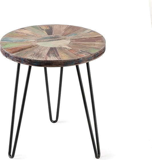 Greenage Reclaimed Wood End Table Bedroom by Organicwooddesignsexudingvitality