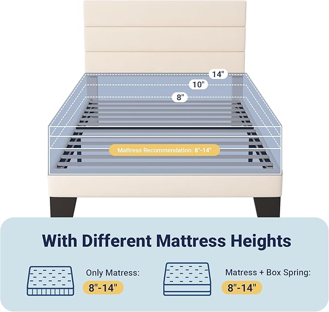 Allewie Twin Size Platform Bed Frame - Image 7