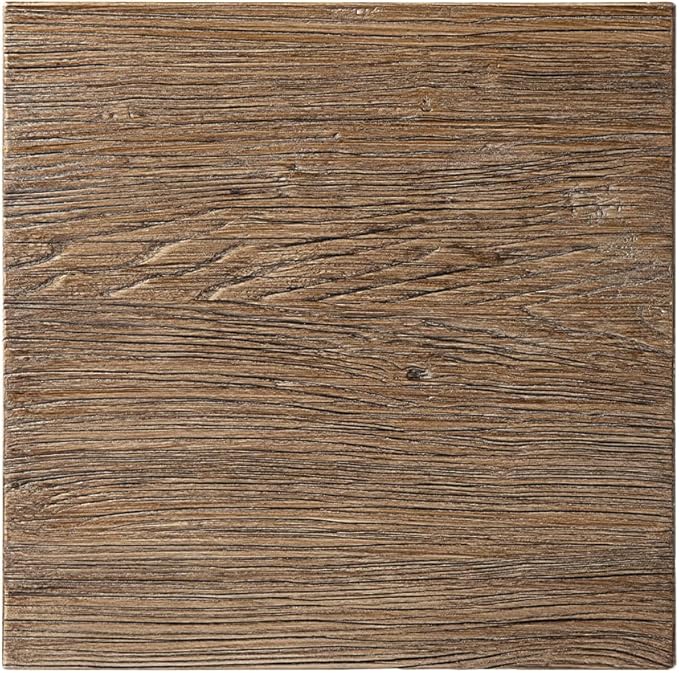 Hawthorne 18" Square Reclaimed Elm Trestle Side Table, Heritage Medium-Dark - Image 8