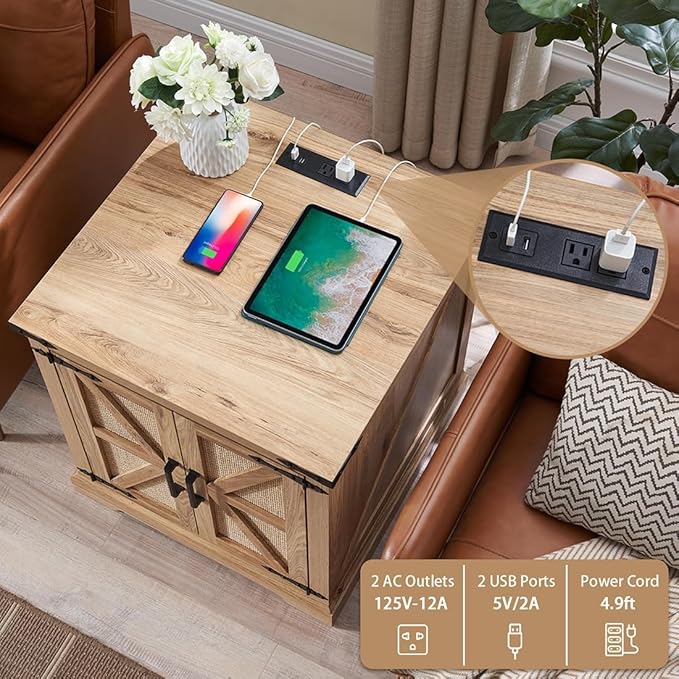 Barnyatoh Farmhouse Boho End Table - Image 6