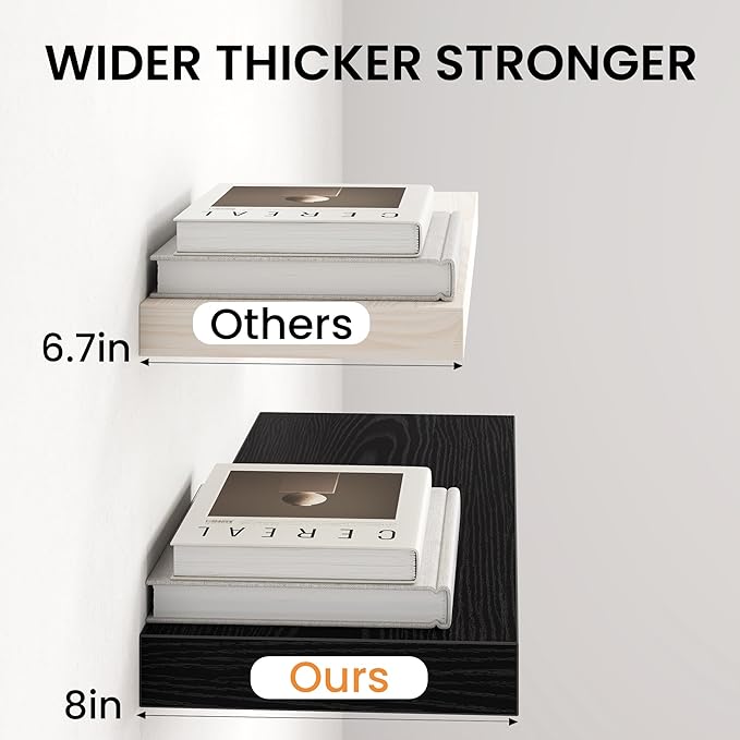 Fun Memories 55Inch Long Floating Shelves, 8 Inch Deep Shelves - Image 4