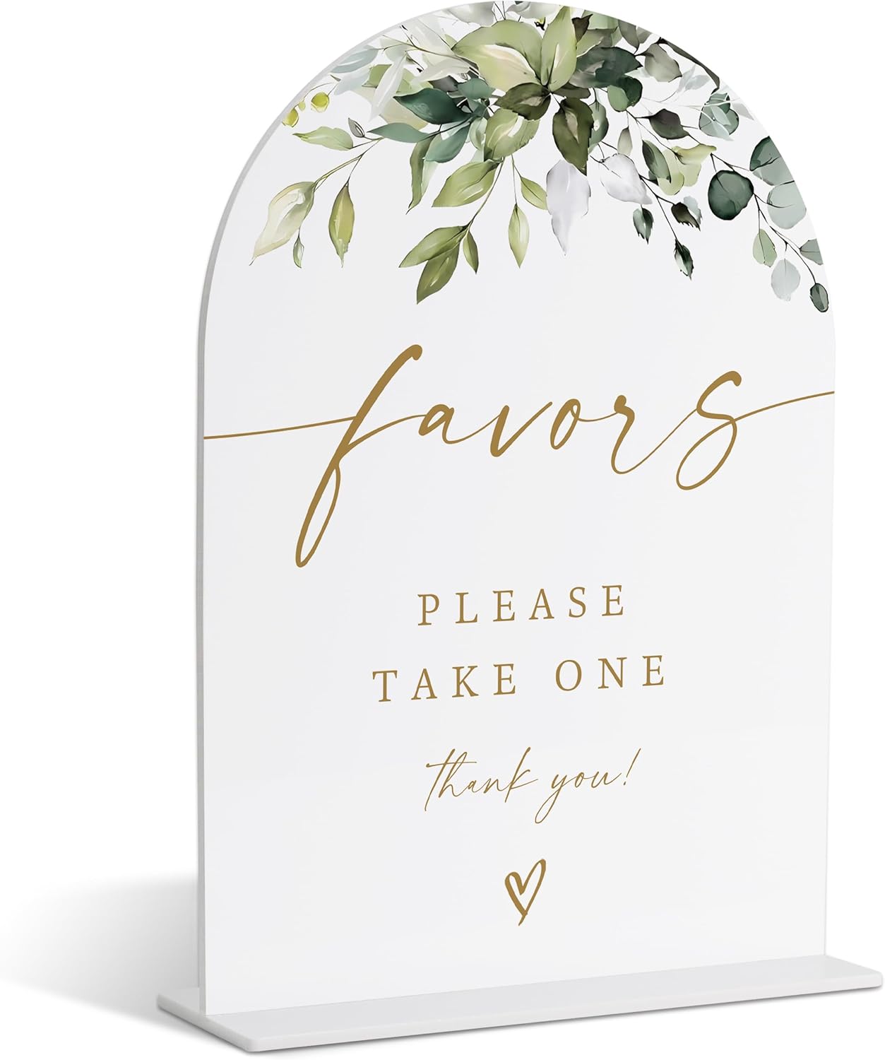 Please Take One Sign, Gift Table Sign, Greenery Gold Bridal Shower Decorations, Wedding Signs for Ceremony and Reception, Engagement Decor, Wedding Table Acrylic Decor, Bachelorette Party Favors - 31