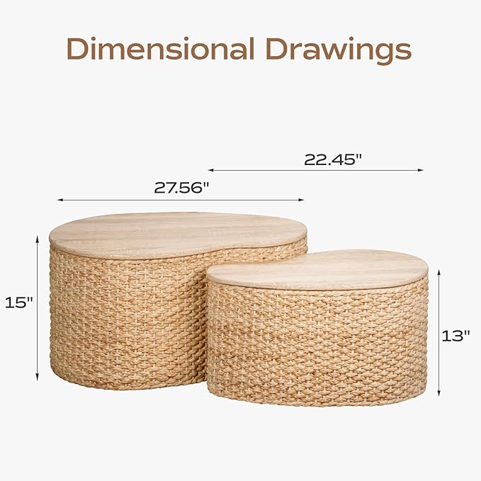 Cloud Nesting Coffee Table Set of 2 - Image 2