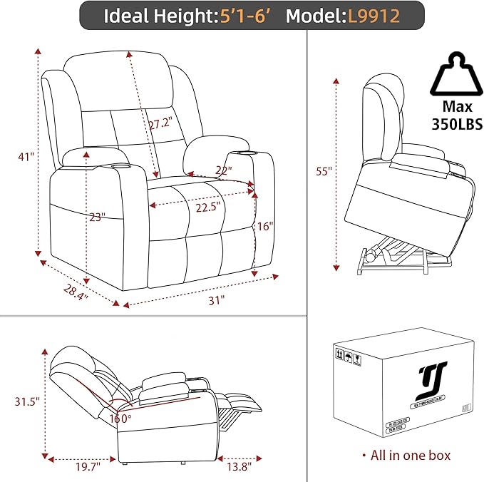 Power Lift Chair Recliners for Elderly - Image 3