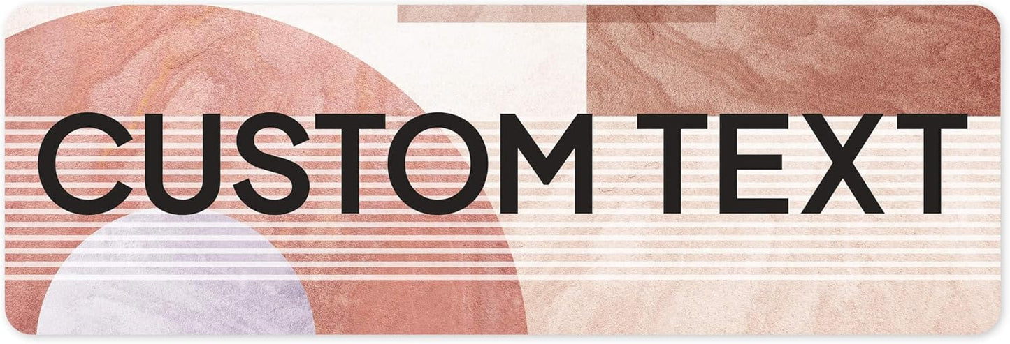 Custom Sign, Custom Street Sign, 11 Font Colors, 13 Font Styles, 4 Hole Options, 22 Sizes, 6x18 Inches, Rust Free DiBound, Fade Resistant, Made in USA by My Sign Center (Mid-Century Modern 2)