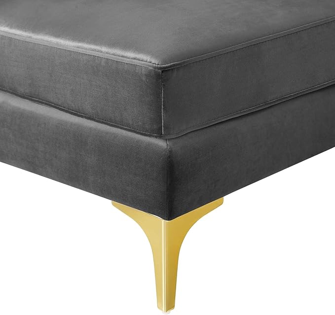 Modway EEI-4346-GRY Triumph Channel Tufted Performance Velvet Loveseat - Image 7