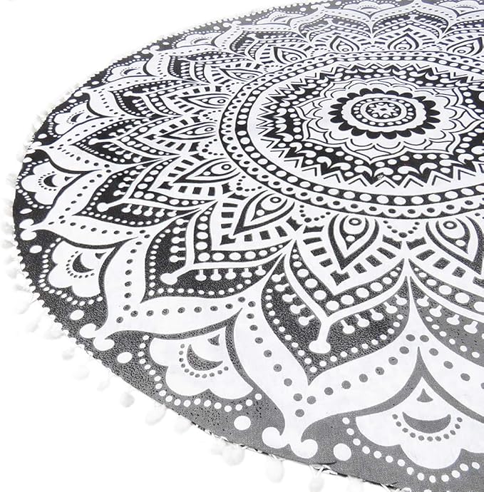 Mandala Floor Pillow Cover Meditation Cushion Seating Throw Hippie Round - Image 7