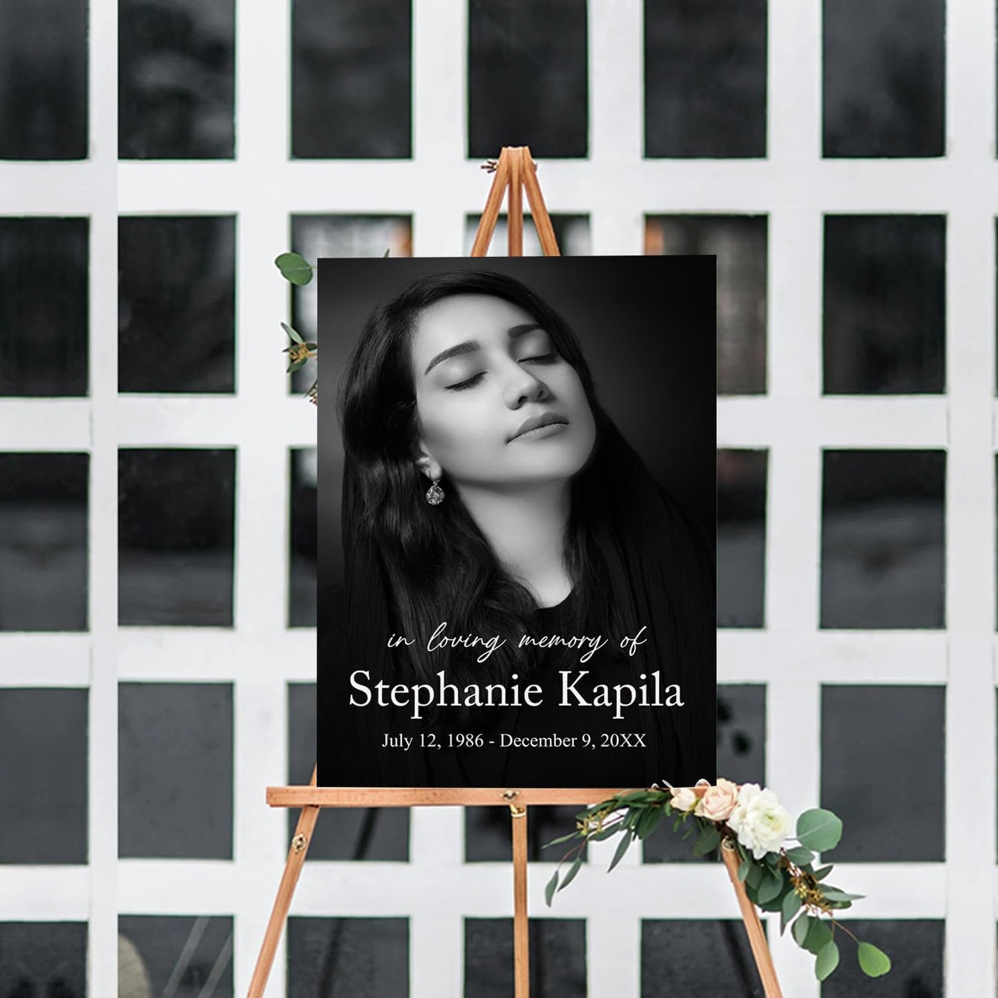 Funeral Welcome Sign, Memorial Welcome Sign, Celebration of Life Welcome Sign, Funeral Decor, Celebration Of Life Sign, Black Color Funeral Program