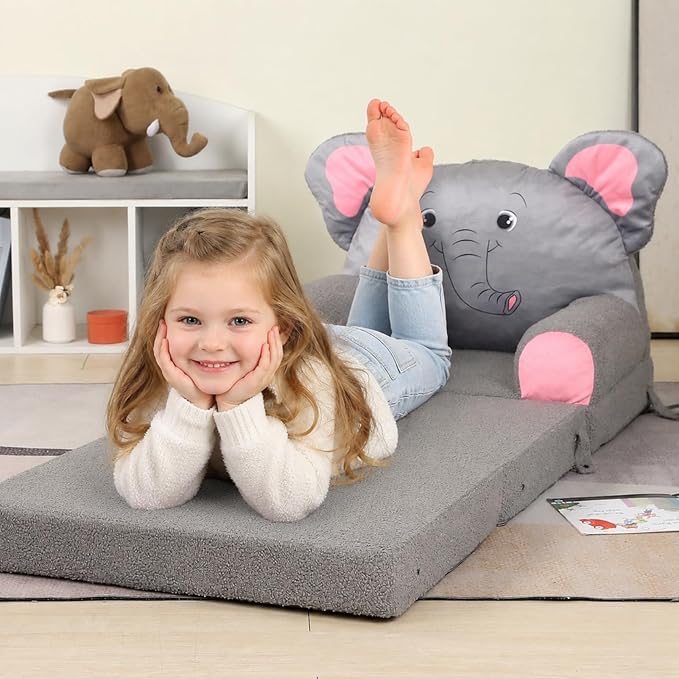 MOMCAYWEX Kids Sofa, Sherpa Couch - Image 5