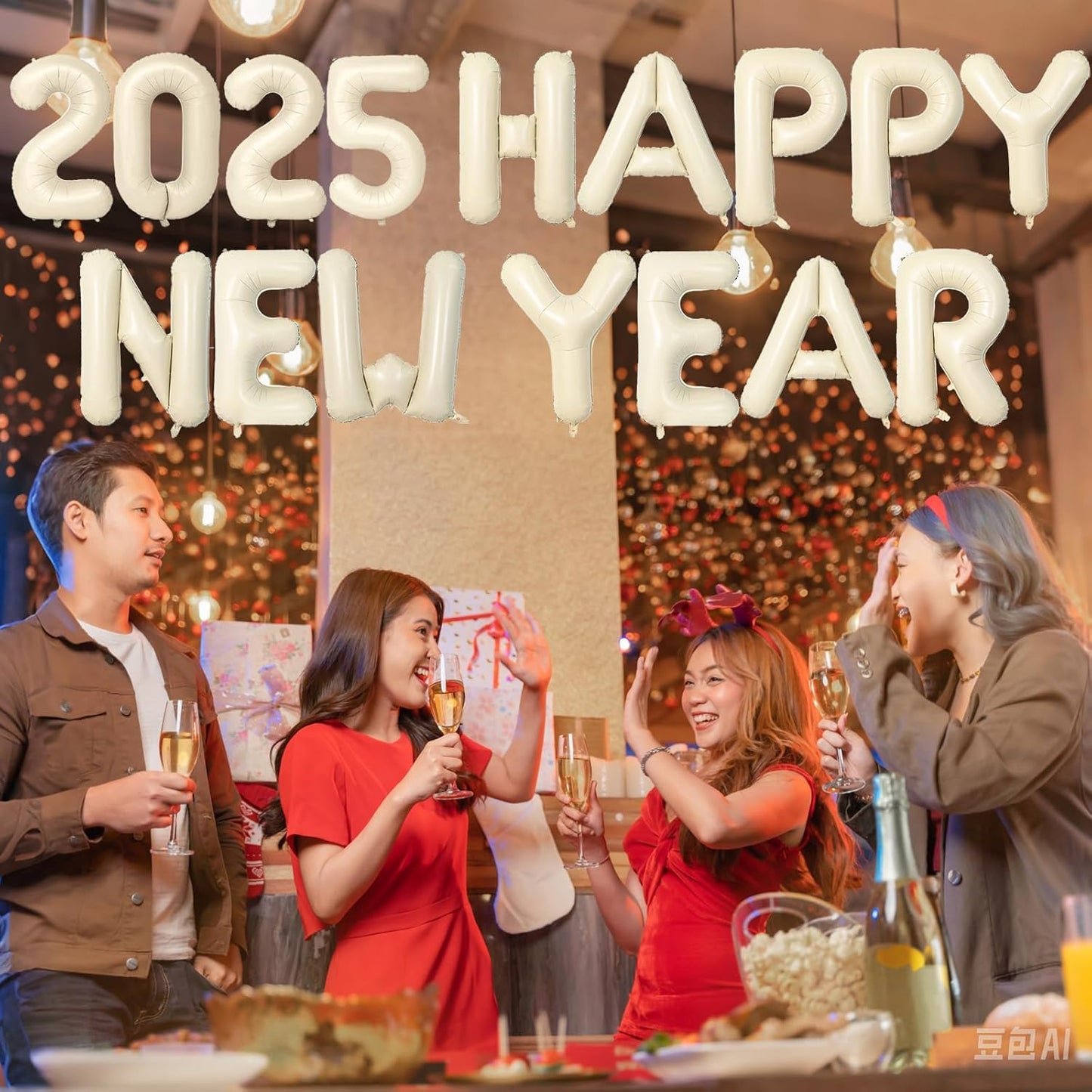 40 Inch Letter Balloons Y, Big Custom A-Z Alphabet Foil Name Balloon Cream White, Self Inflating Beige Customize Helium Balloon Letters Y for Women Girls Birthday New Year Baby Shower Party Decoration